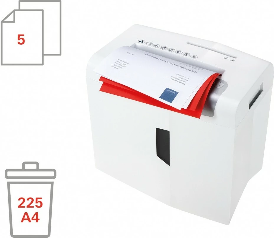 Makine shkatërruese dokumentesh HSM Shredstar X5, 18L, cross-cut 4x30mm, e bardhë