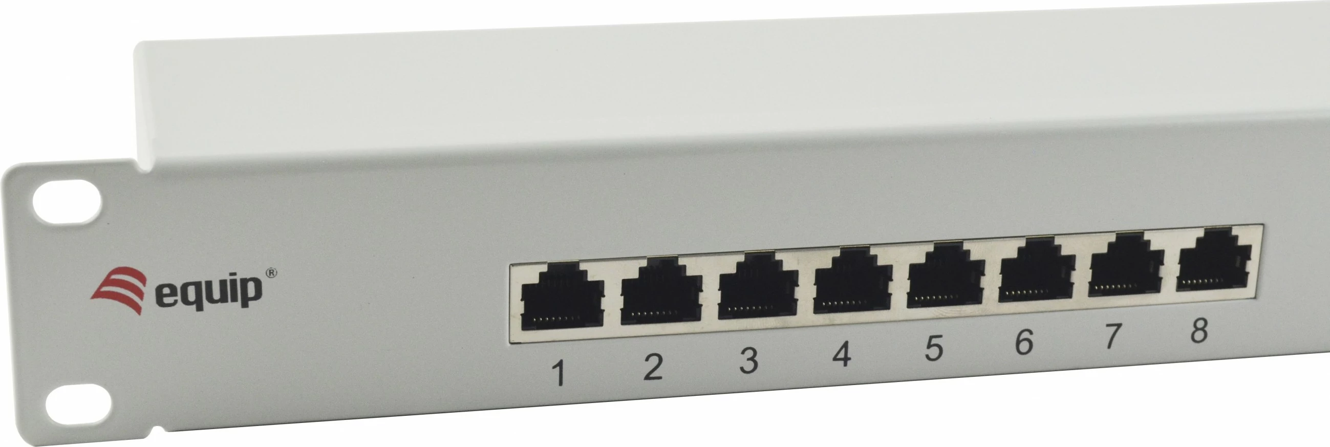 Patch panel rrjeti Equip 16-portë Cat6, 1U, rack, gri