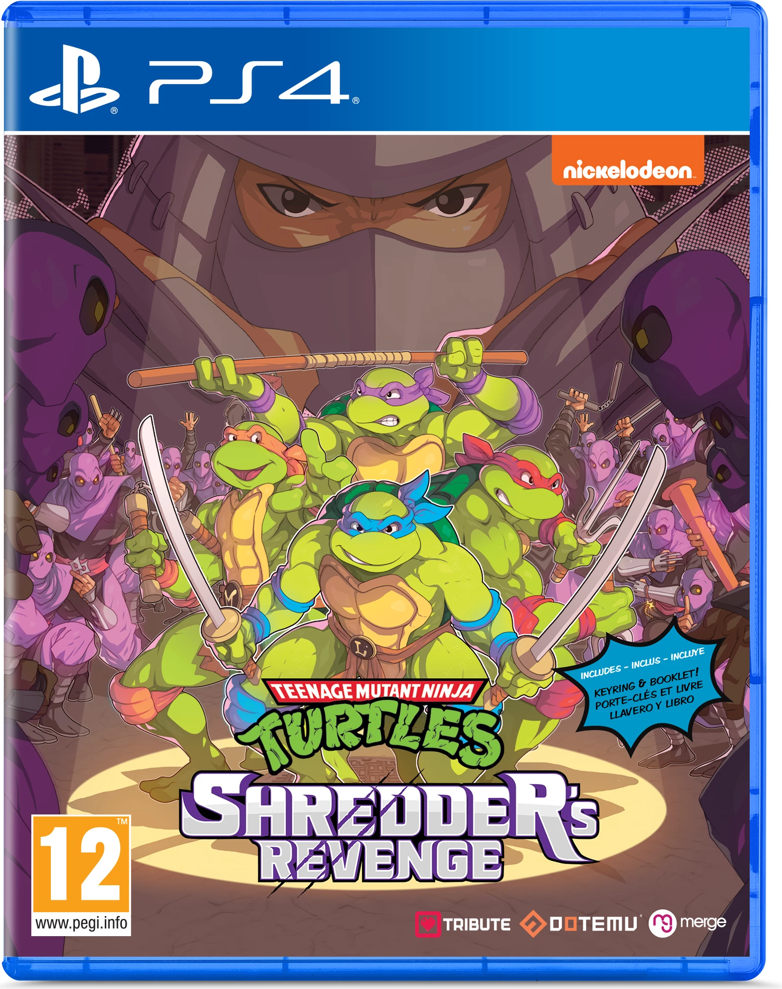 Lojë për PlayStation 4 Merge Games Teenage Mutant Ninja Turtles: Shredder's Revenge, PEGI 12, me udhëzues xhepi + varëse çelësi