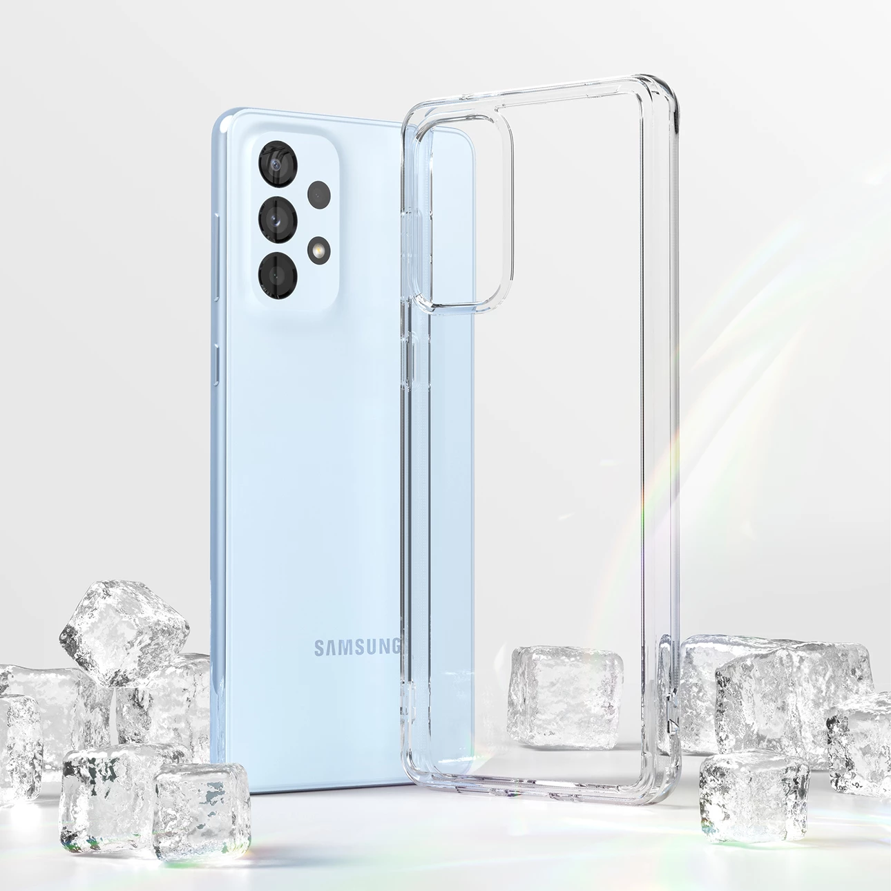 Mbështjellës Ringke Fusion për Samsung Galaxy A73, transparent