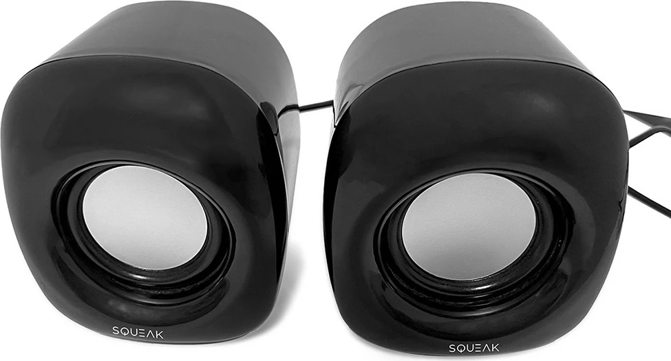 Altoparlantë kompjuteri SQUEAK PowerWave SQ1003, stereo, USB, AUX, të zi