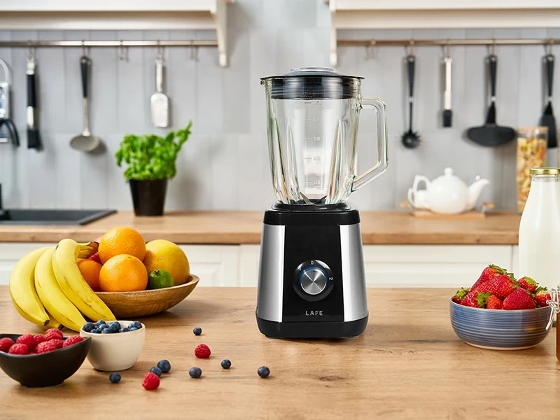 Blender Lafe PowerMix, 1.5L, 600W, gotë xhami, zi-argjendtë