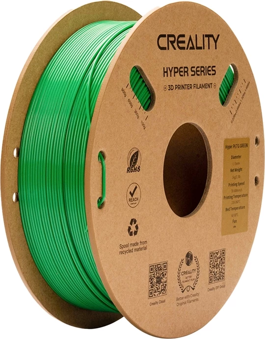 Filament për printer 3D PETG, Creality Hyper 3301030069, 1.75 mm 1 kg, jeshile