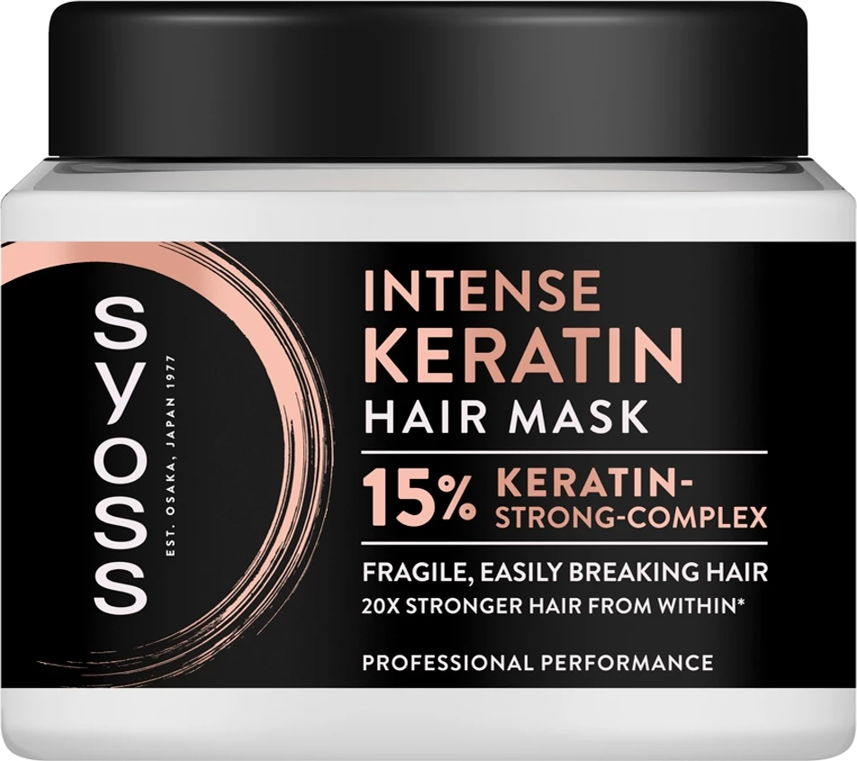 Maskë për flokë Syoss Intense Keratin për femra 400ml