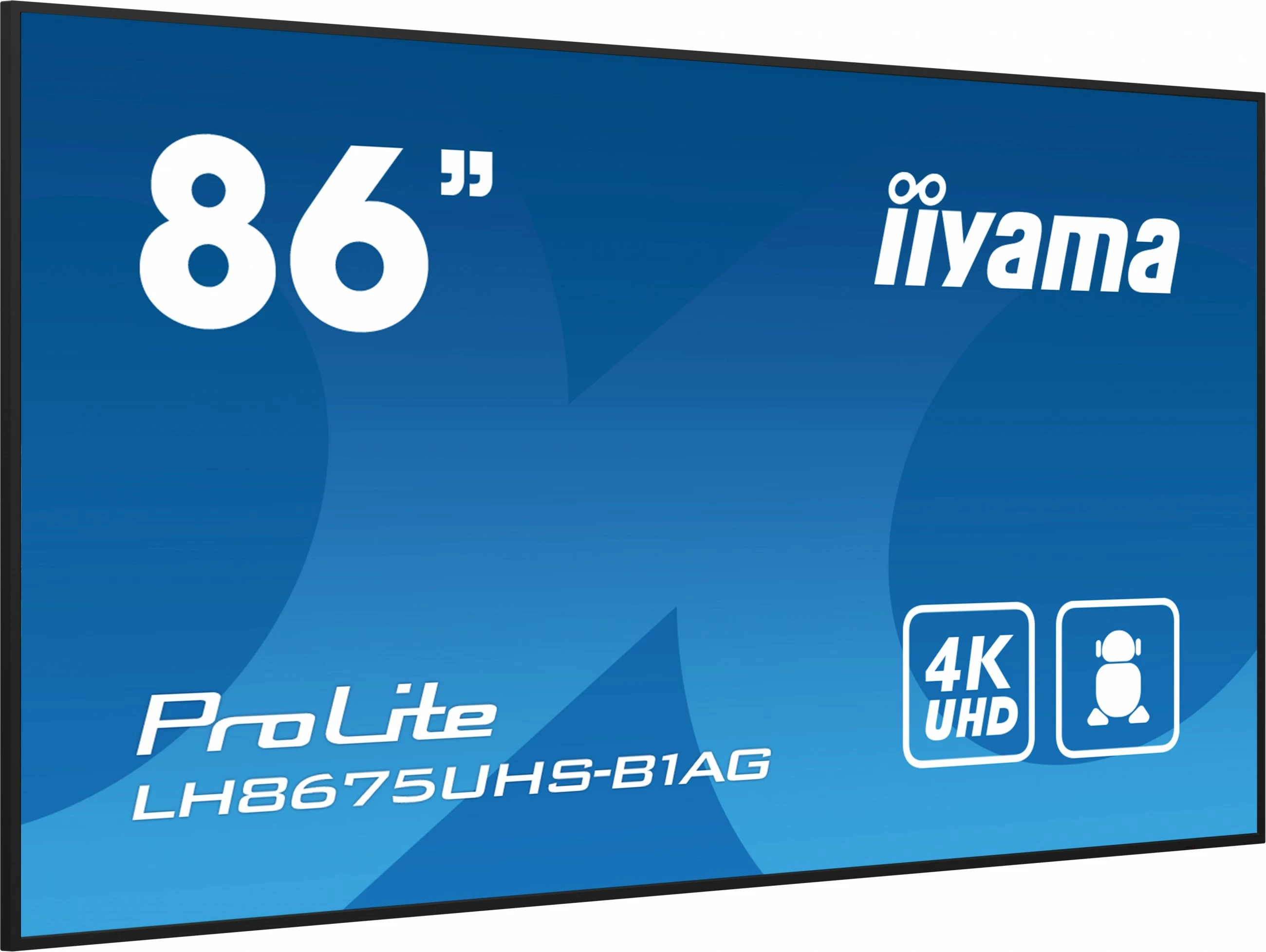Ekran digjital iiyama LH8675UHS-B1AG, 86", 4K UHD, Wi-Fi