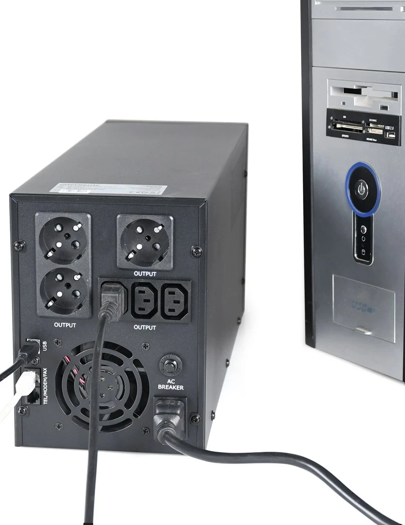 Furnizues me energji elektrike Gembird, EG-UPS-036, 1800 W