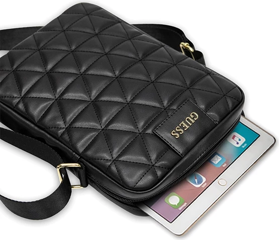 Torba Guess Quilted GUTB10QLBK për tablet 10 inç, e zezë