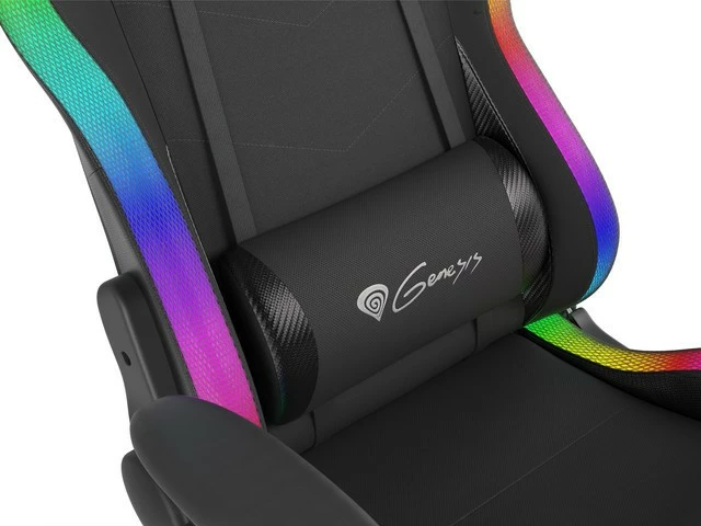 Karrige gaming Genesis Trit 500 RGB, Eco lëkurë dhe tekstil, e zezë