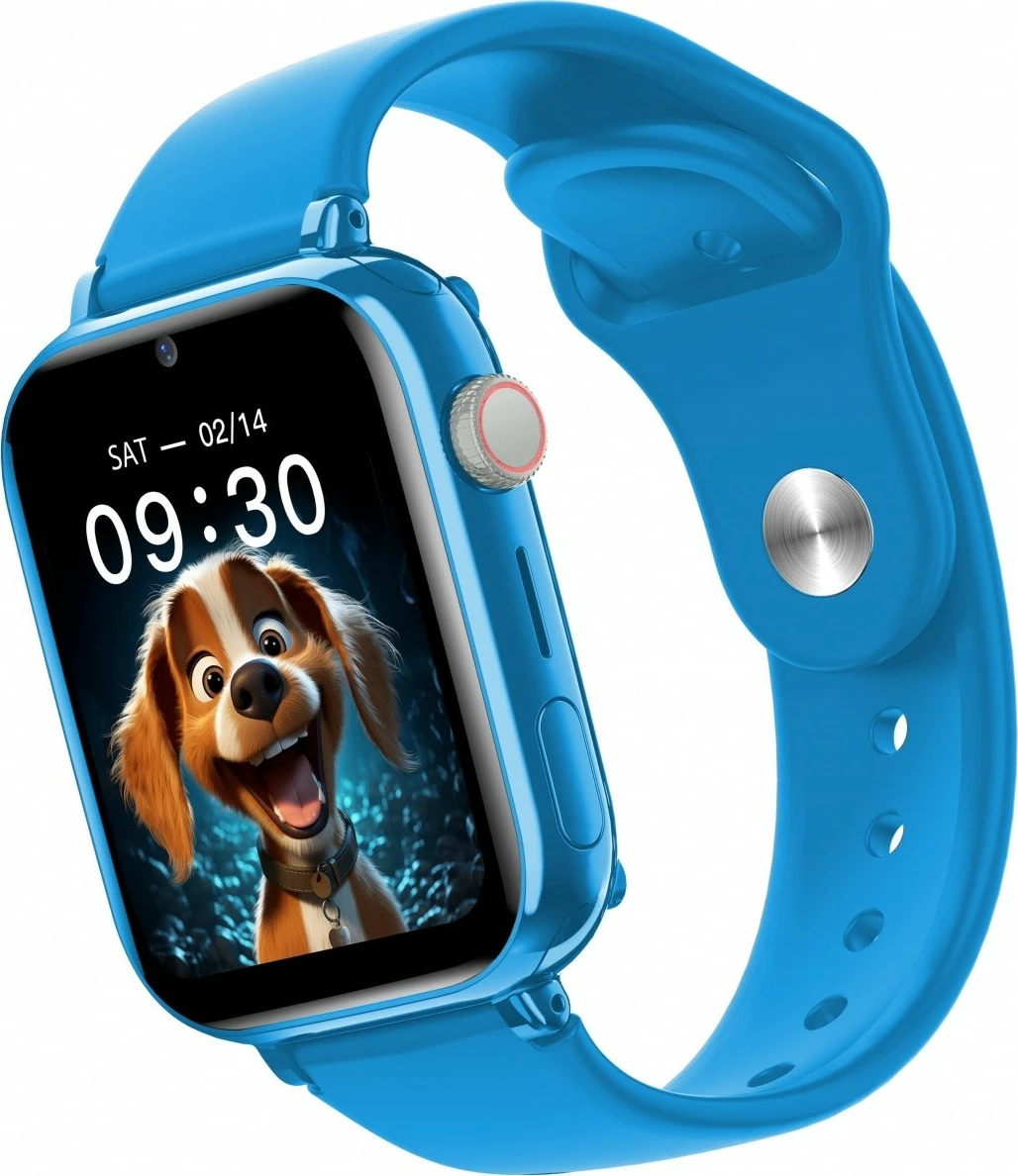 Smartwatch Maxcom FW59 Kiddo 4G për fëmijë, 1.84", 192 MB, Kaltër