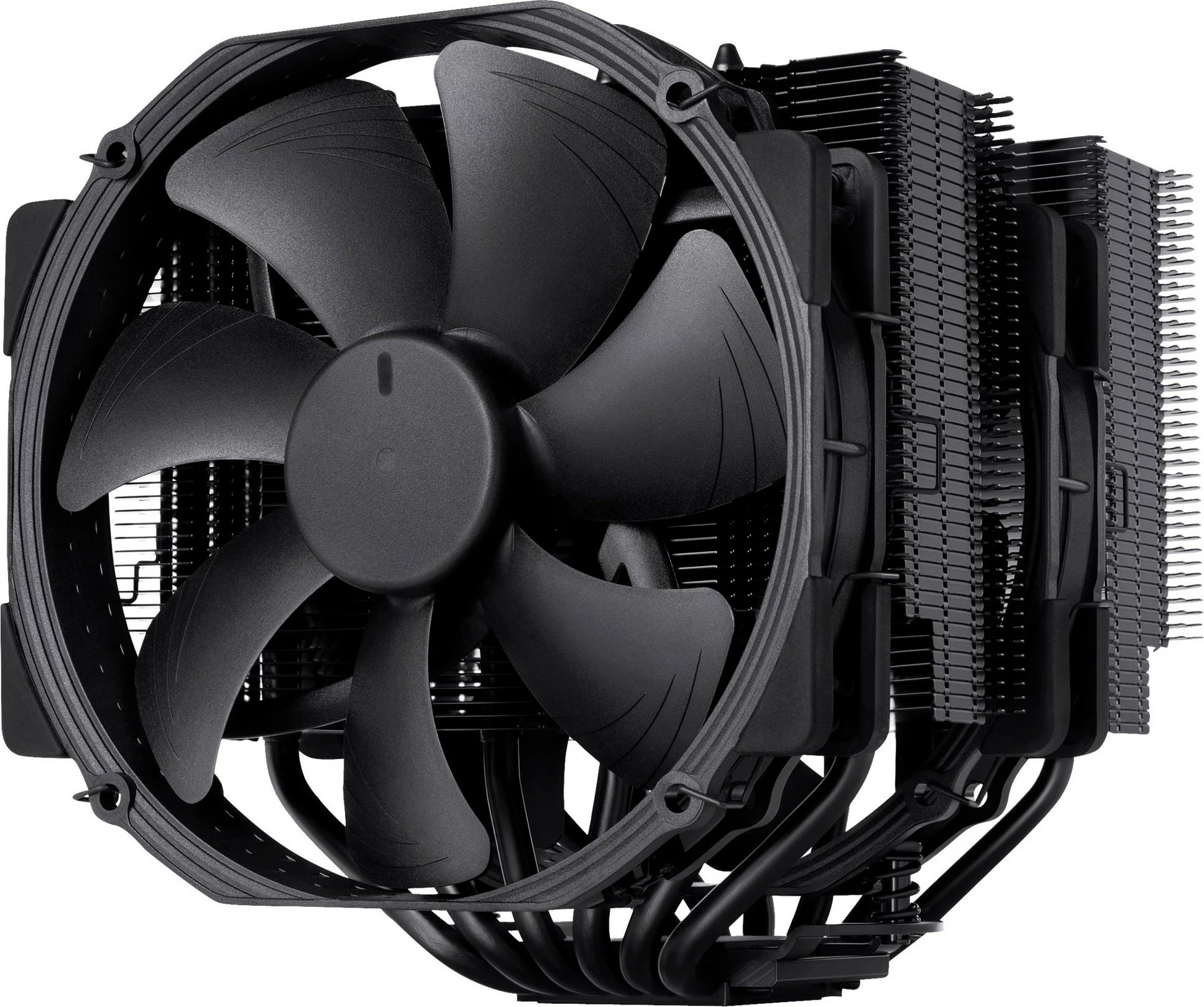 Ftohës Noctua NH-D15 chromax.black, 15 cm, 300-1500 RPM, 24.6 dB, 140.2 m³/h, i zi