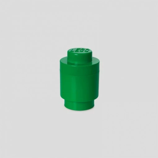 Kuti magazinimi LEGO Room Copenhagen Brick 1 rrumbullak, e gjelbër