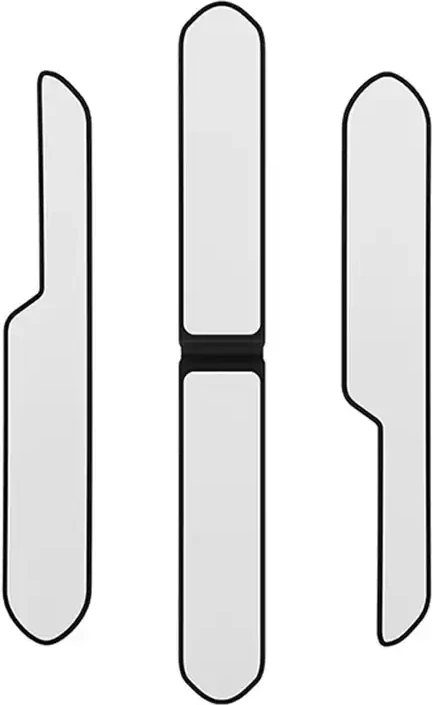 Set mbrojtës bumper për makinë Baseus T-Space, 6 copë, e zezë