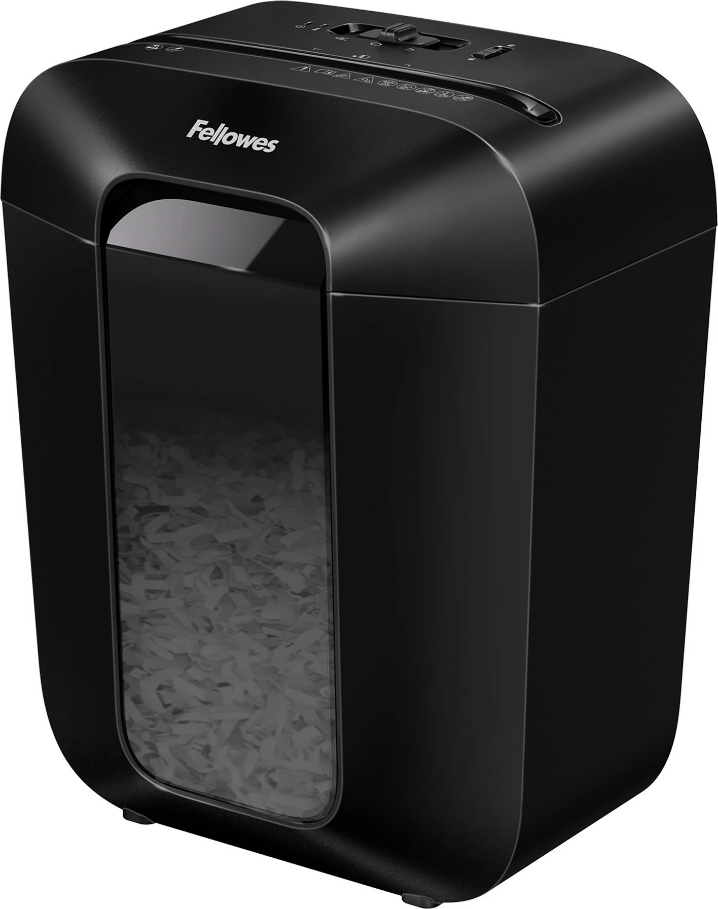 Shredder Fellowes Powershred LX50, 17L, 9 fletë, particle-cut, e zezë
