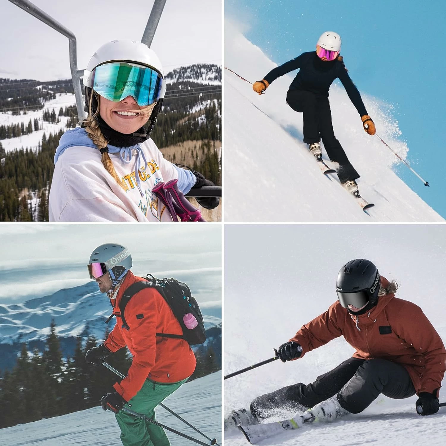 Syze skijimi Qunature Pink pa kornizë, Rozë