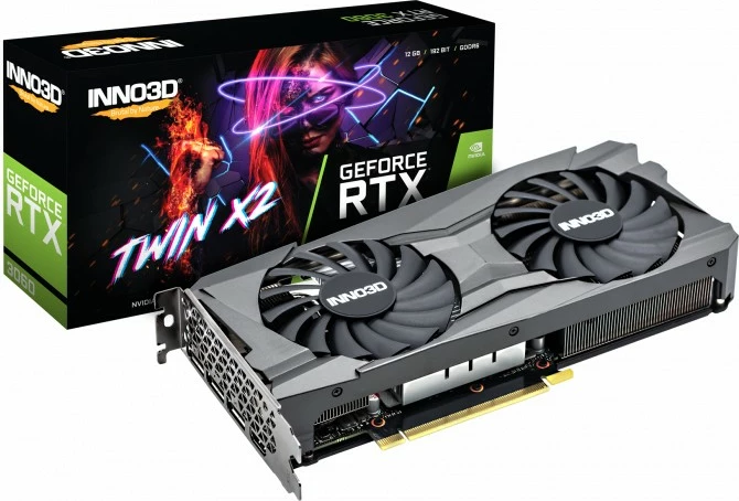 Kartelë grafike Inno3D GEFORCE RTX 3060 TWIN X2, 12 GB, GDDR6, 192 bit