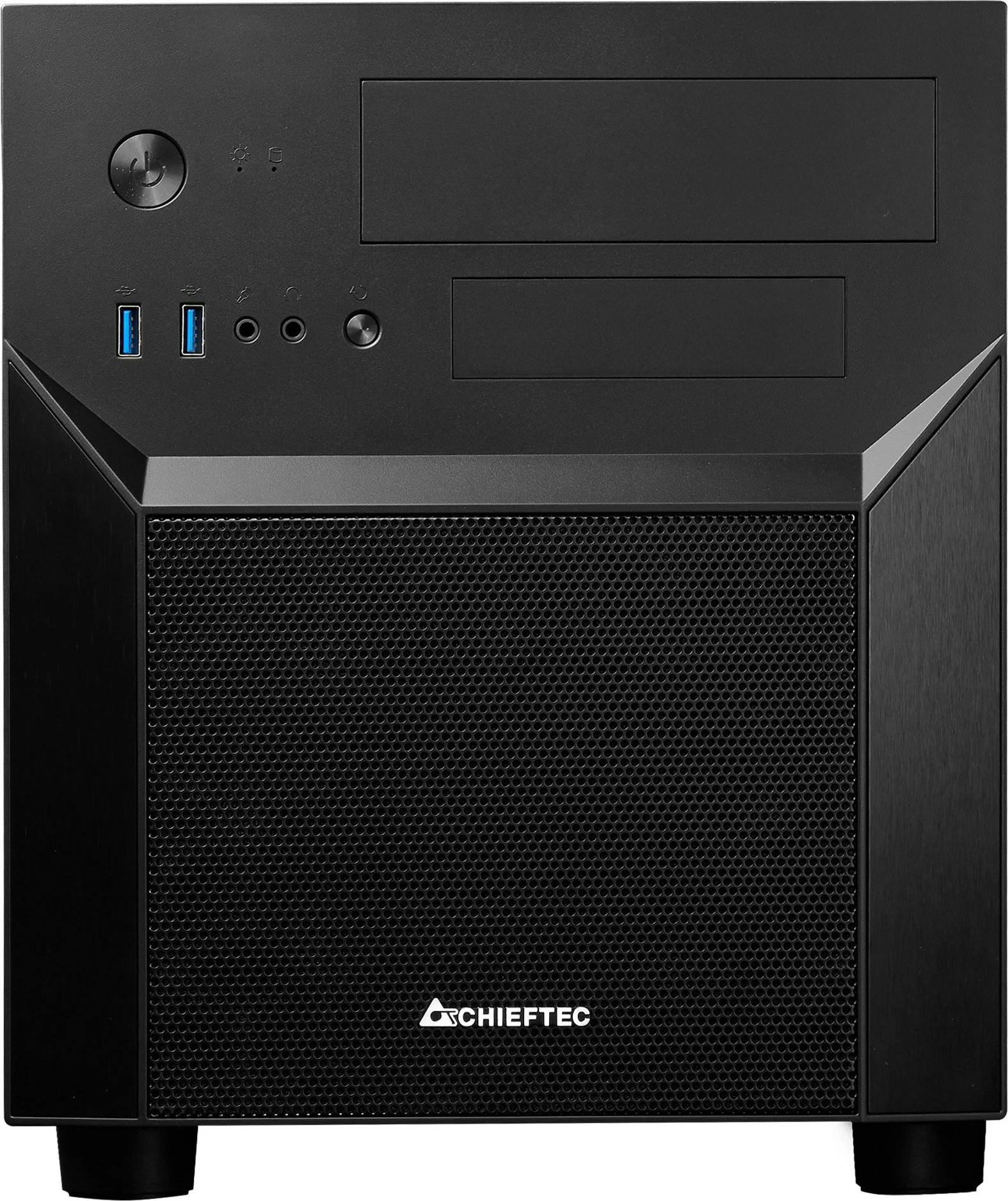 Kasë Chieftec CI-02B-OP, Cube, PC, micro ATX, Mini-ITX, e zezë