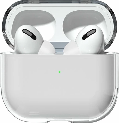 Mbështjellës Hurtel për AirPods 1/2, i fortë, transparent