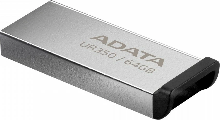 Pendrive Adata UR350, 64GB, USB 3.2 Gen1, Metal, e zezë