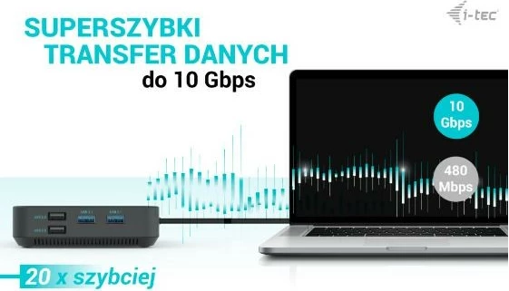 Docking station i-tec C31TRIPLE4KDOCKPDPRO, USB-C, HDMI, 2x DisplayPort, Power Delivery 100W, E zezë