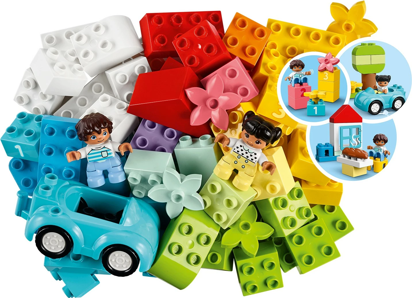 Set ndërtimi LEGO DUPLO Classic Brick Box 10913, 65 pjesë, shumëngjyrësh