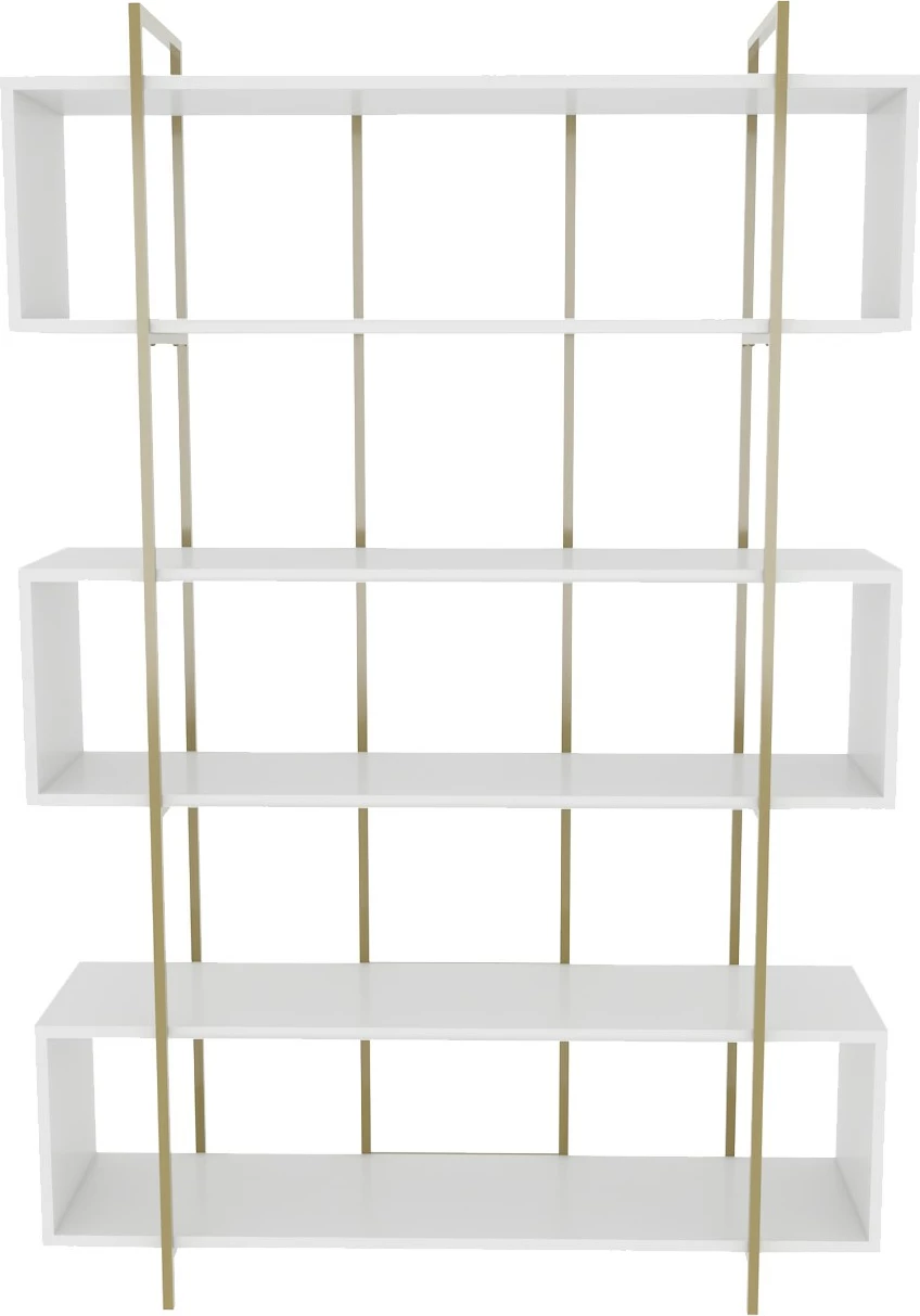 Raft librash Hanah Home, Bruti, i bardhë dhe ari