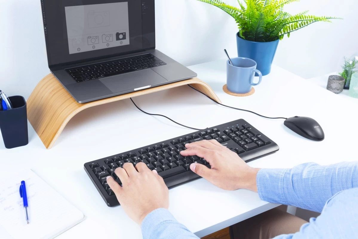 Tastierë Trust Primo, USB, QWERTY US English, e Zezë