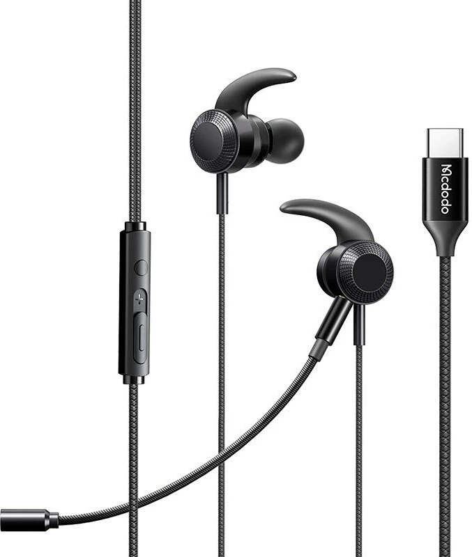 Kufje gaming Mcdodo HP-1340 me mikrofon, USB-C, të zeza