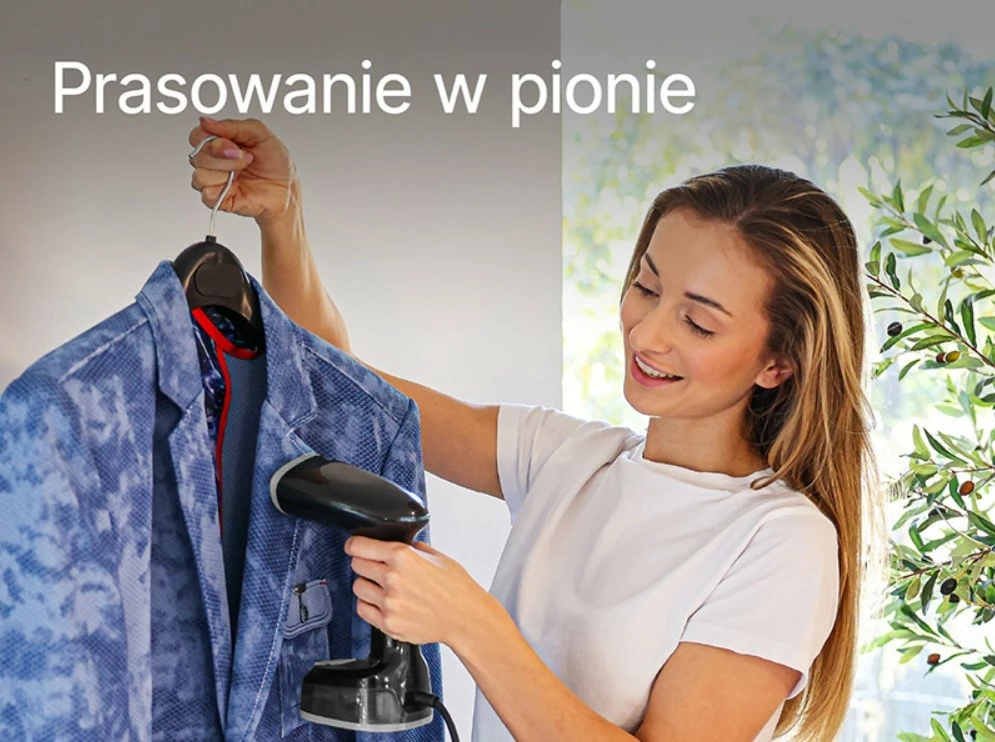 Avullues rrobash, Lafe, EasySteam LAFZEL47580, 1600 W, dalje avulli 15–25 g/min, depo uji 140 ml, dorezë palosëse, i zi