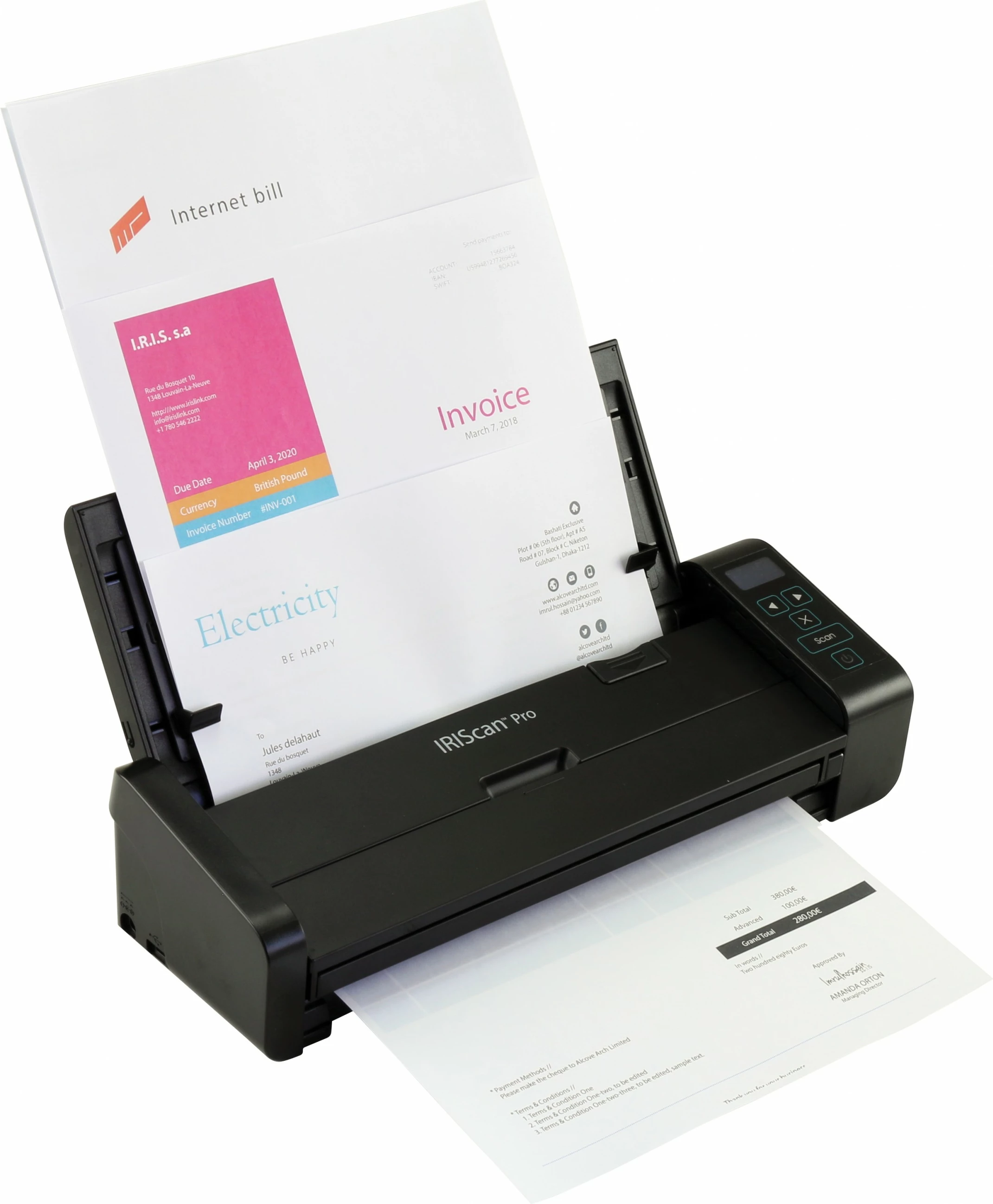 Skaner dokumentesh I.R.I.S. IRIScan Pro 5, USB 2.0, desktop, zi