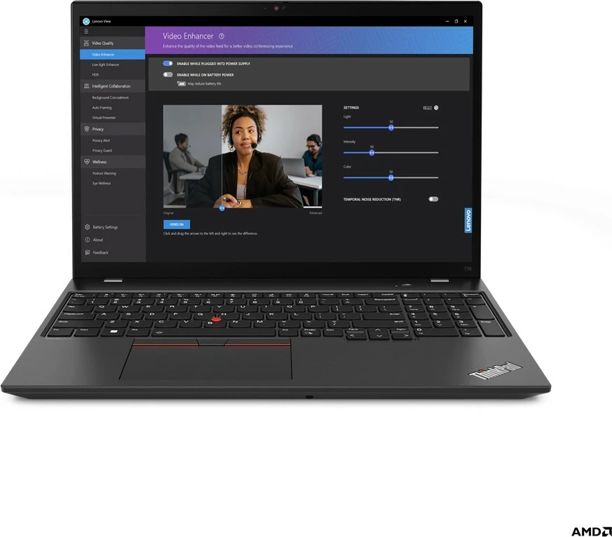 Kompjuter Lenovo ThinkPad T16 G2, R7-7840U, 32GB RAM, 1TB SSD, 16 inç, 4G, Windows 11 Pro, zi