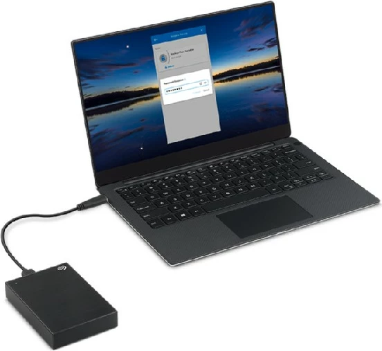 Hard disk i jashtëm Seagate One Touch, 2 TB, USB 3.2 Gen 1, i zi