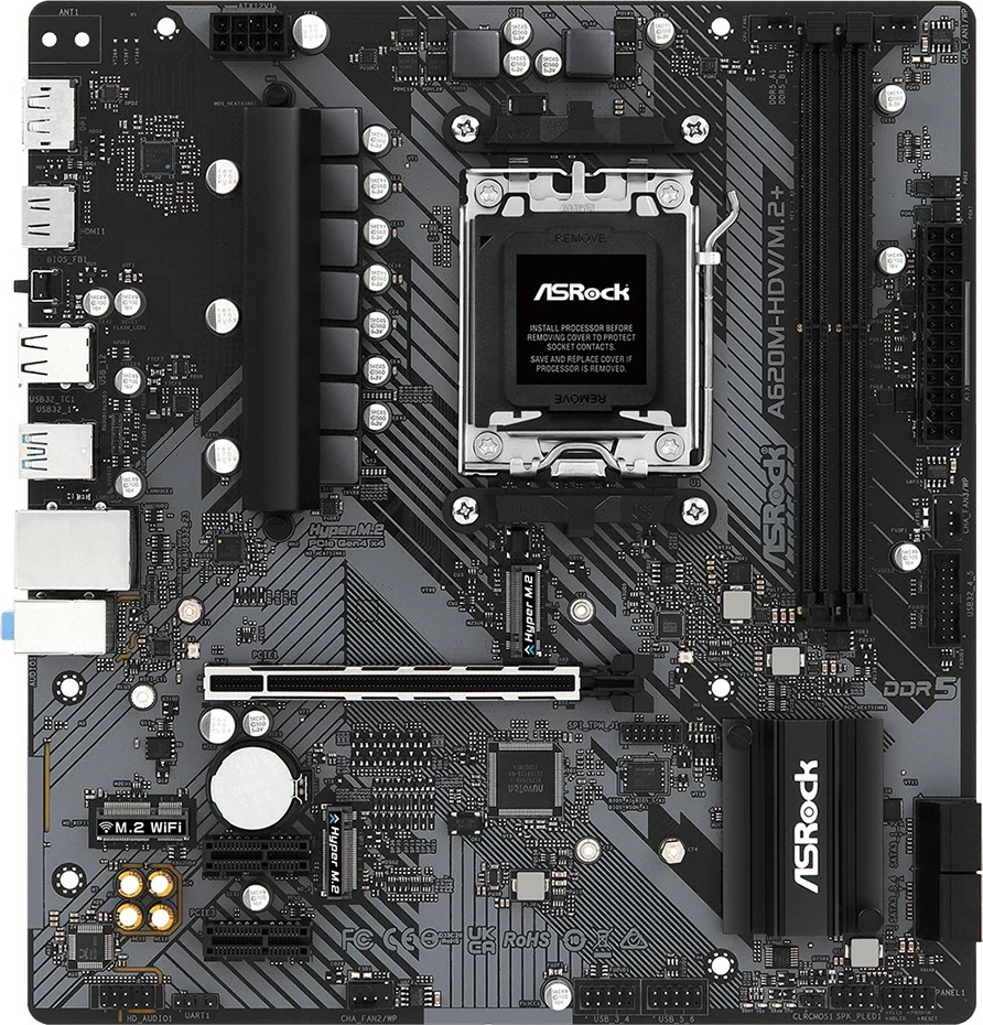 Pllakë amë ASRock A620M-HDV/M.2+, Socket AM5, DDR5, micro ATX