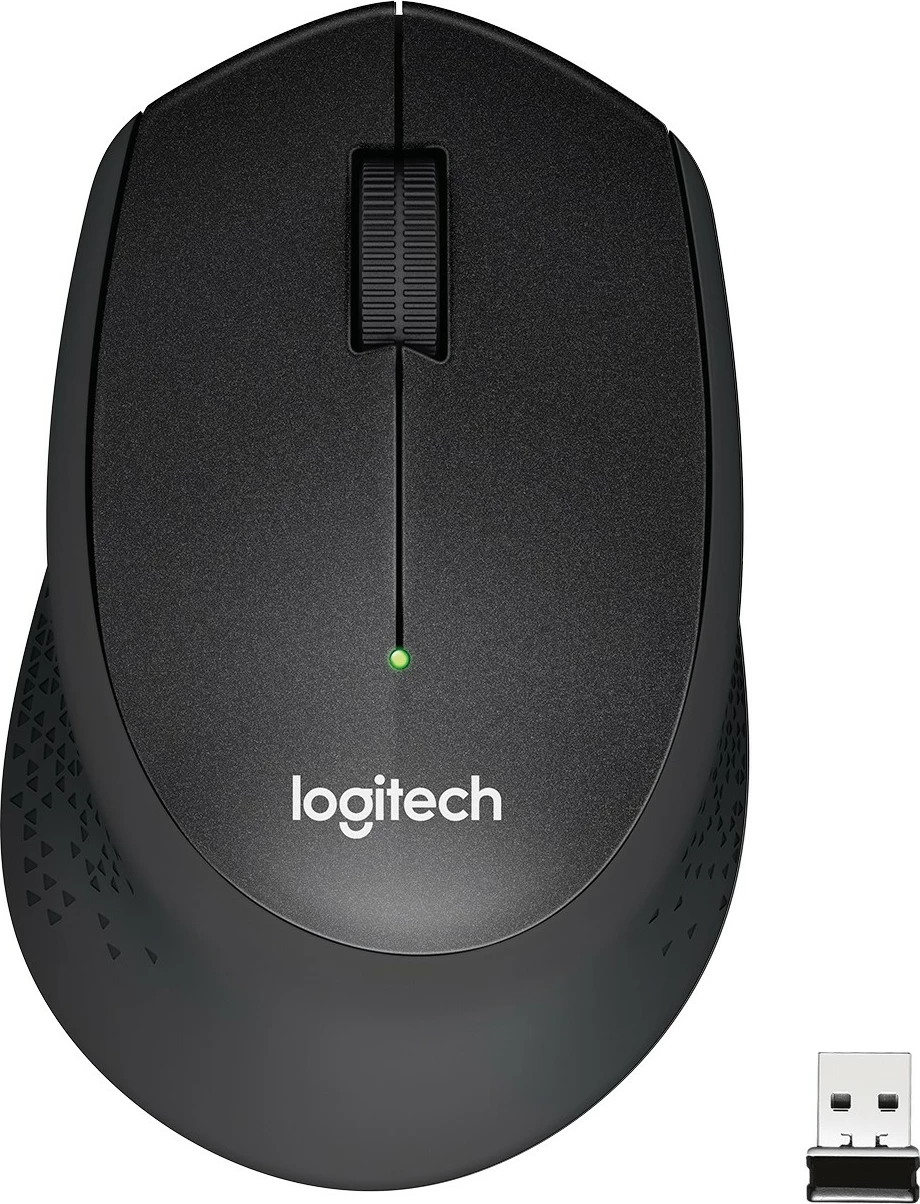 Maus Logitech M330 SILENT PLUS, Djathtas, Mekanik, RF Wireless, 1000 DPI, Zi