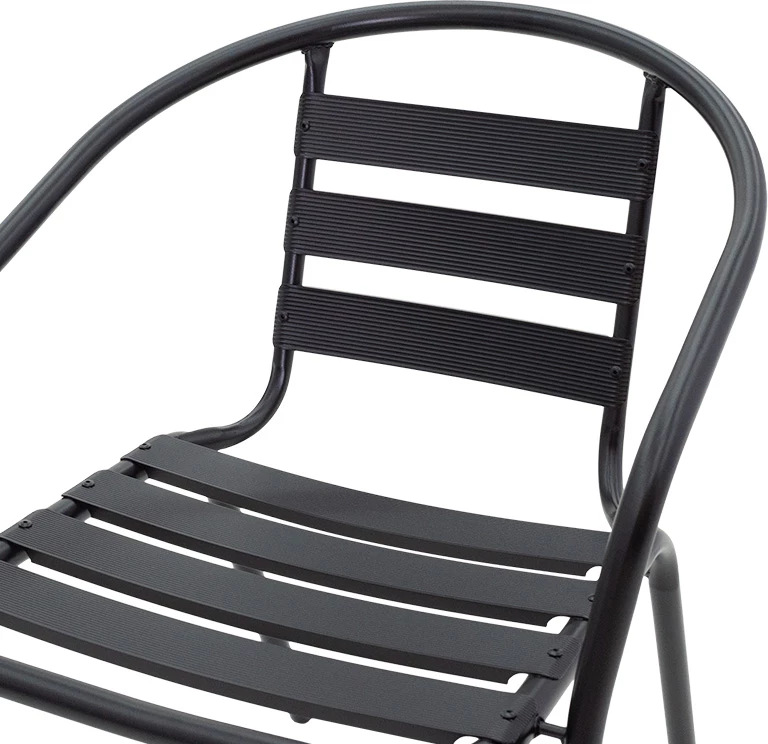 Karrige për kopsht Tade, 54x62x74 cm, e zezë