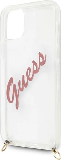Mbështjellës Guess Script Vintage për iPhone 12 mini 5.4", Rozë