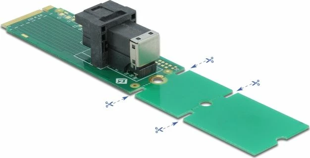 Adapter M.2 PCIe në Mini-SAS HD SFF-8643 Delock 63145