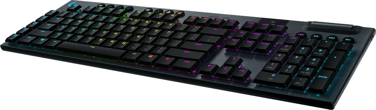 Tastierë mekanike Logitech G G915 LIGHTSPEED, Wireless RGB, GL Tactile, Full-size, QWERTZ, Carbon