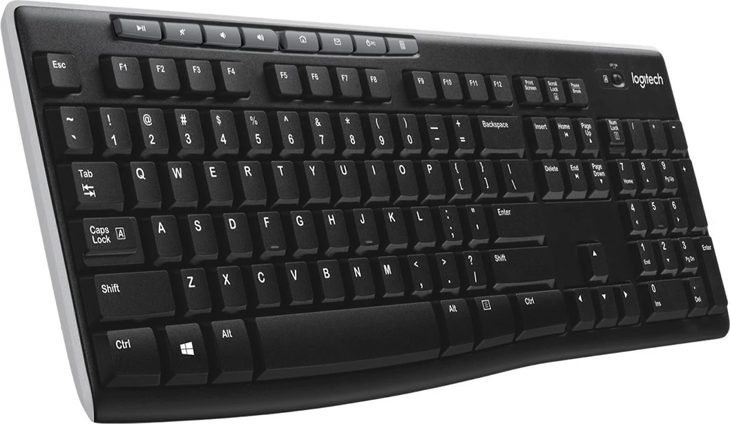 Tastierë Logitech K270, Wireless, RF, QWERTY, Ngjyrë e zezë