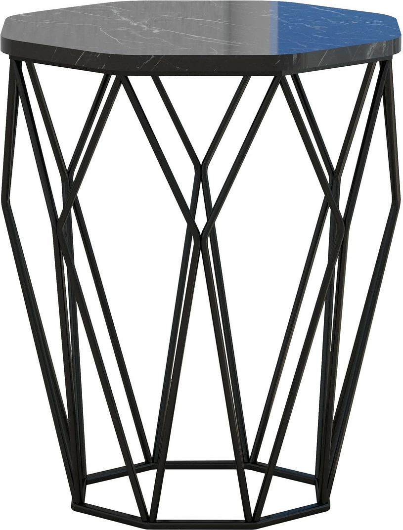 Tavolinë anësore Hanah Home, Sofya, mermer i zi