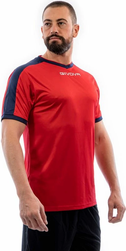 Fanellë për meshkuj Givova, e kuqe dhe blu e errët