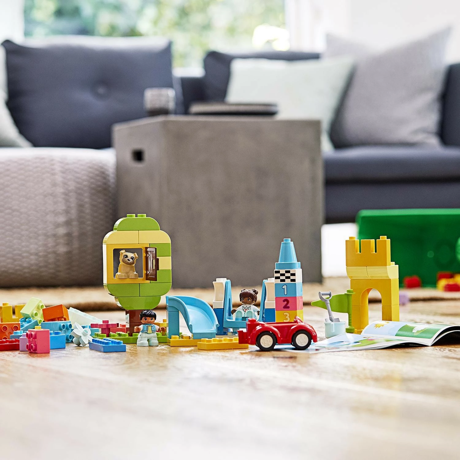 Set ndërtimi LEGO DUPLO Classic Deluxe Brick Box 10914, 85 pjesë, shumëngjyrësh