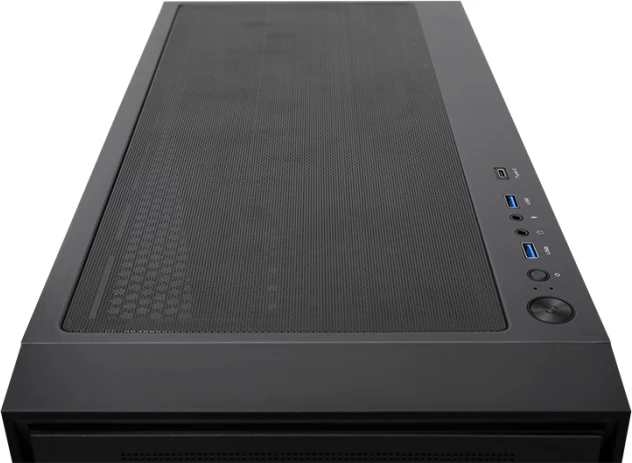 Kasë CHIEFTEC Night Hunter GS-03B-BLK-OP ATX USB-C tempered glass, e zezë