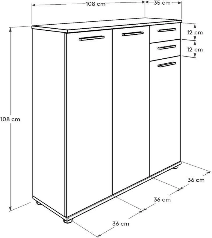 Dollap këpucësh Hanah Home, Adr-532-Tt-1, ngjyrë arrë e çelët