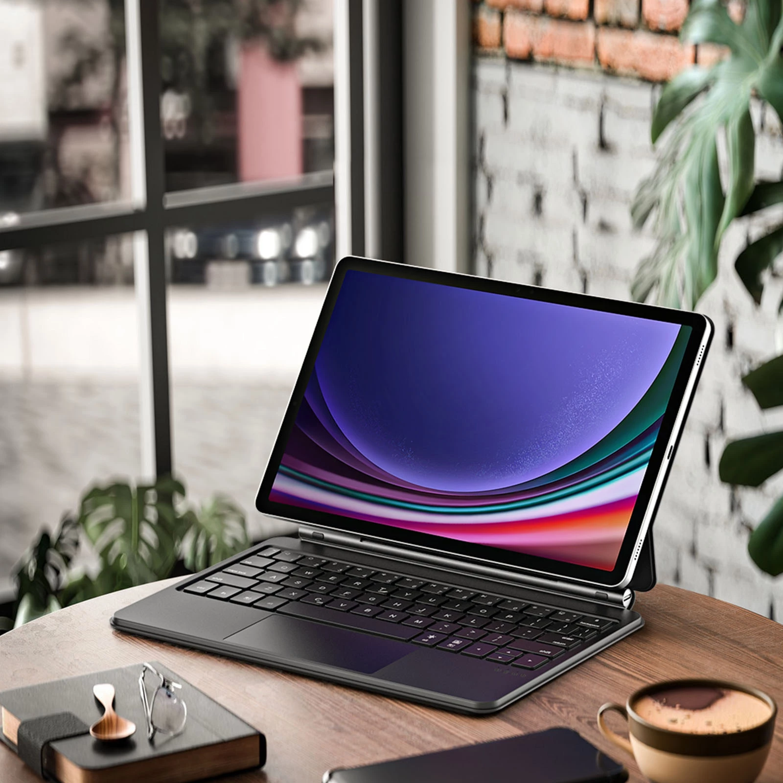 Mbështjellës me tastierë Bluetooth Dux Ducis MK Series për Samsung Galaxy Tab S9/S8/S7, i zi