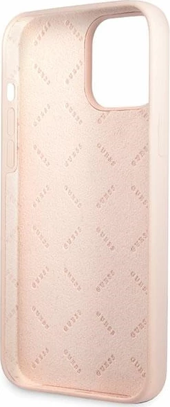 Mbështjellës Guess GUHCP13XLSLMGLP për iPhone 13 Pro Max 6.7", silikon, rozë e çelur