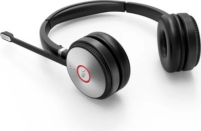 Kufje wireless Yealink WHD622UC-DECT, binaurale, mikrofon MEMS, 300m rreze, e zezë