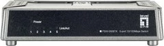 Switch LevelOne 5-Port Fast Ethernet, i pa menaxhuar, Full duplex, i zi