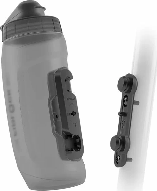 Bidon për biçikletë Fidlock Twist Bottle 590 me BIKE Base 590 ml, gri, set