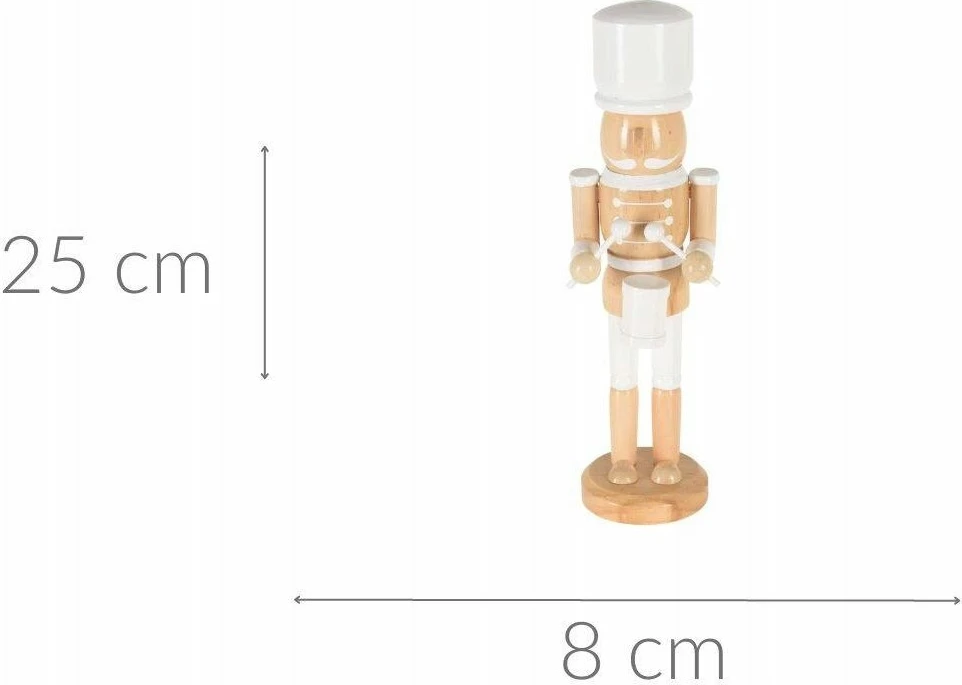 Dekorim arrëthyes Home Styling Collection 25 cm dru, bezhë