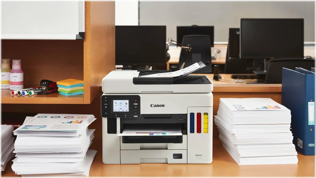 Printer multifunksional Canon PIXMA GX6040, MegaTank, A4, Wi-Fi, i bardhë